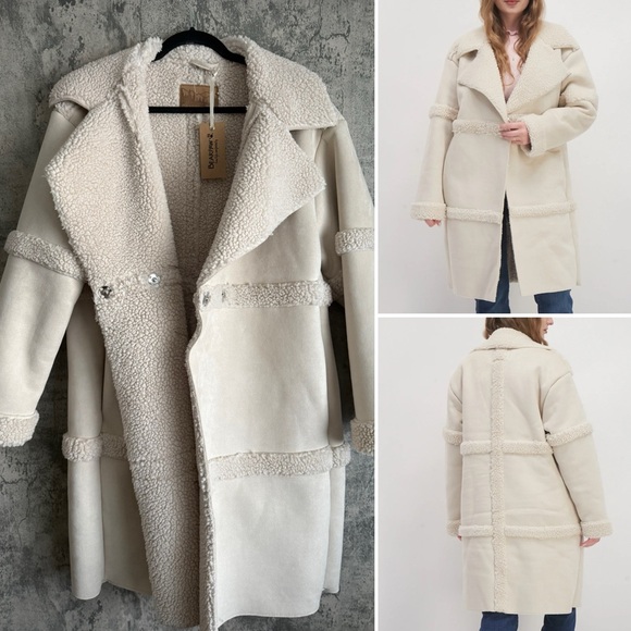 BearPaw Jackets & Blazers - teddy sherpa Warm beige coat warm jacket winter coat